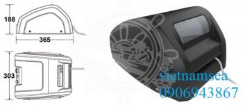 LEWMAR Captive CRW400 AISI, 316 stainless steel captive reel windlass with ABS UV stabilized case