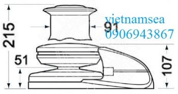 LEWMAR V4 windlass, 1600 W and 2000W