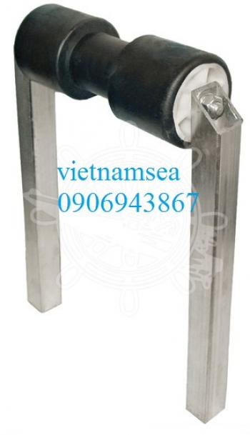 Fixed central roller, double pipe