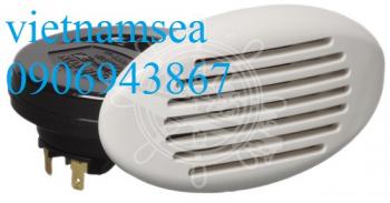 Flush-mount foldaway horn with spiral amplifier