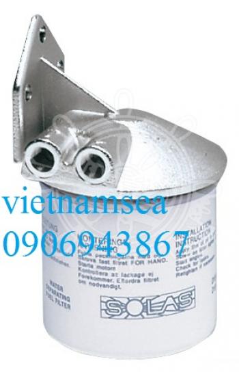 Bộ lọc xăng với hộp tách nước 10 micron và giá đỡ mạ niken