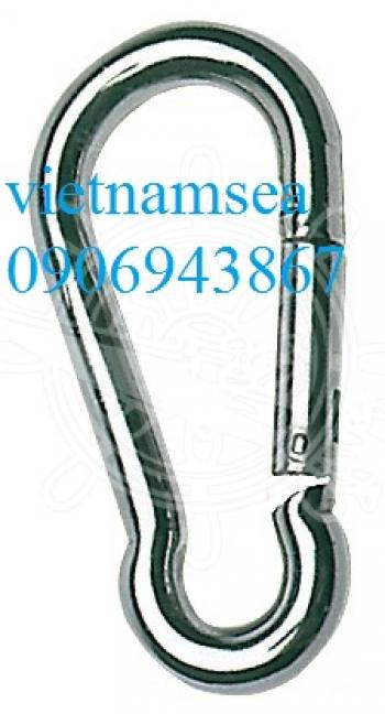 Móc cacbine làm bằng thép không gỉ AISI 316 đánh bóng gương