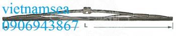 Chromed stainless steel black wiper blades to fit with DOGA wiper arms