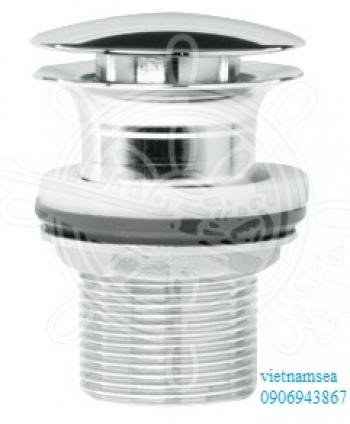 Chromed brass drain outlet
