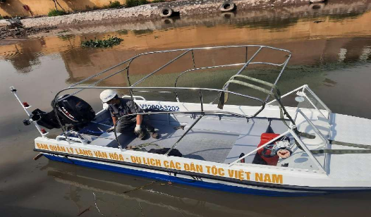 XUỒNG HỢP KIM NHÔM CÔNG SUẤT 40HP PHỤC VỤ CÔNG TÁC